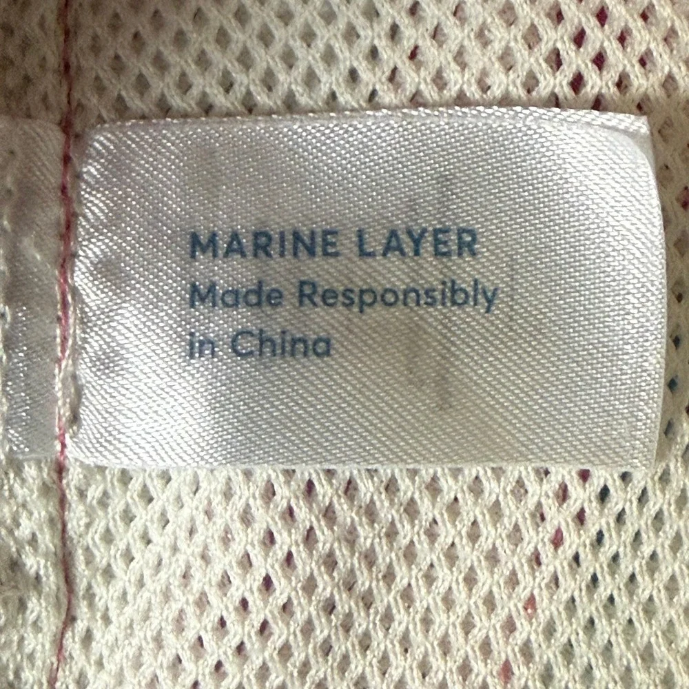 Marine Layer Swim Trunks Mens Medium Pink Ombre Casual Board Shorts 15856 Beach